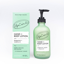 Load image into Gallery viewer, Hand + Body Lotion with Upcycled Bergamot
