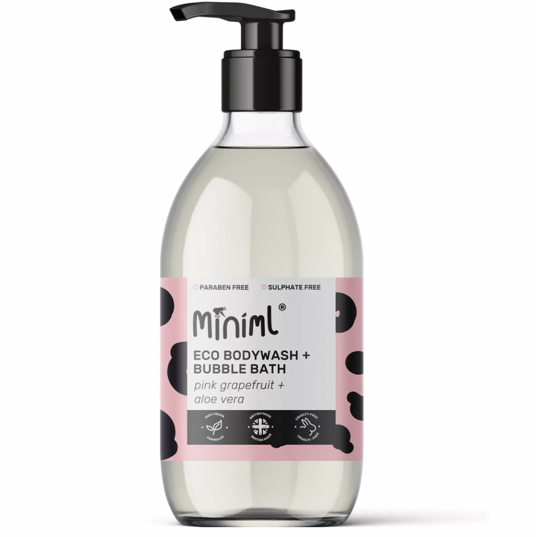 Body Wash + Bubble Bath - Pink Grapefruit & Aloe Vera - Refill Mill