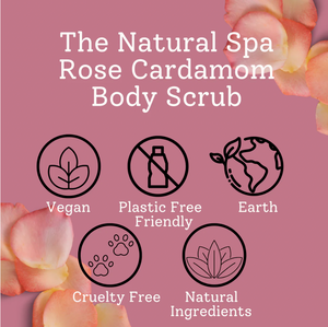 Natural Body Scrub - Rose Cardamom - Refill Mill