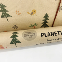 Load image into Gallery viewer, Recycled Wrapping Paper - Christmas Woodland Friends - Refill Mill
