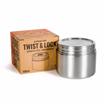 Load image into Gallery viewer, Twist &amp; Lock Stainless Steel Food Canister
