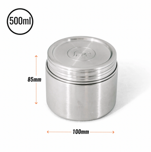 Twist & Lock Stainless Steel Food Canister