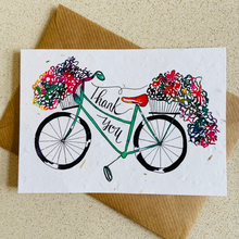 Load image into Gallery viewer, Plantable Card - Thank You Bicycle

