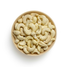 Load image into Gallery viewer, Whole cashew nuts in bowl on white background
