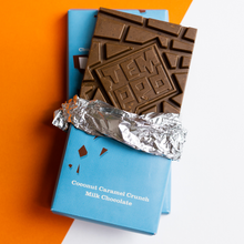 Load image into Gallery viewer, Artisan Chunky Chocolate Bar - Milk Chocolate Coconut Caramel Crunch
