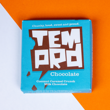 Load image into Gallery viewer, Artisan Chunky Chocolate Bar - Milk Chocolate Coconut Caramel Crunch
