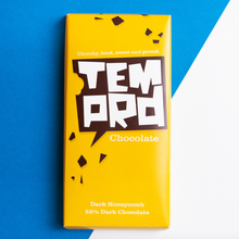 Load image into Gallery viewer, Temprd Chocolate Bar Large - Dark Honeycomb Chocolate.
