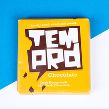 Load image into Gallery viewer, Temprd Chocolate Bar Small - Dark Honeycomb Chocolate.
