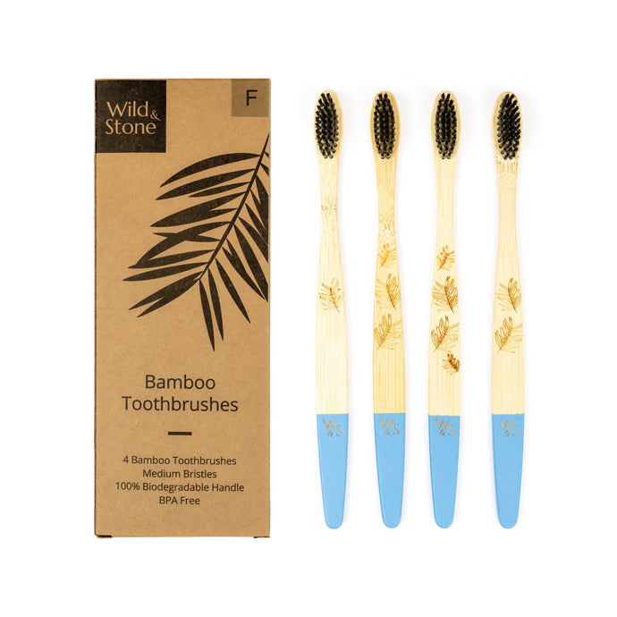 Firm Bamboo Toothbrushes Pack of 4 - Refill Mill