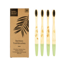 Load image into Gallery viewer, Adult Bamboo Toothbrushes - Pack of 4 - Refill Mill

