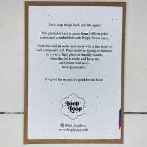 Plantable Card - Beautiful Being - Refill Mill