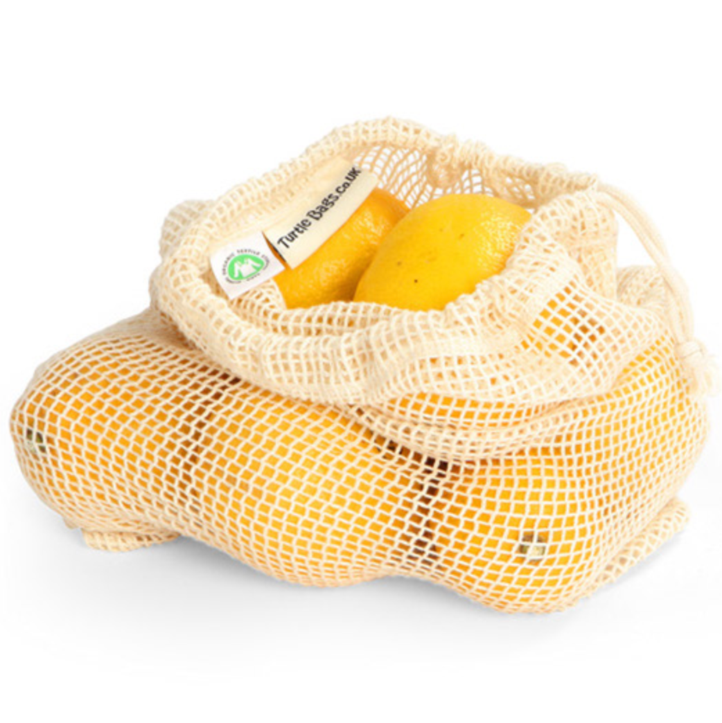 Set of Organic Cotton Mesh Grocery Bags - Refill Mill