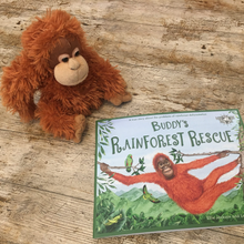 Load image into Gallery viewer, Buddy&#39;s Rainforest Rescue Orangutan Teddy
