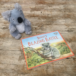 Sunny's Blazing Battle Book & Teddy Set