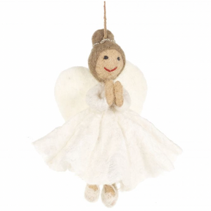 Handmade Felt Christmas Tree Decoration - Christmas Angel