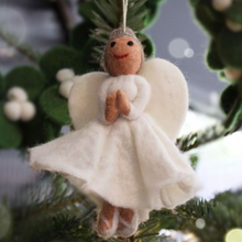 Load image into Gallery viewer, Handmade Felt Christmas Tree Decoration - Christmas Angel
