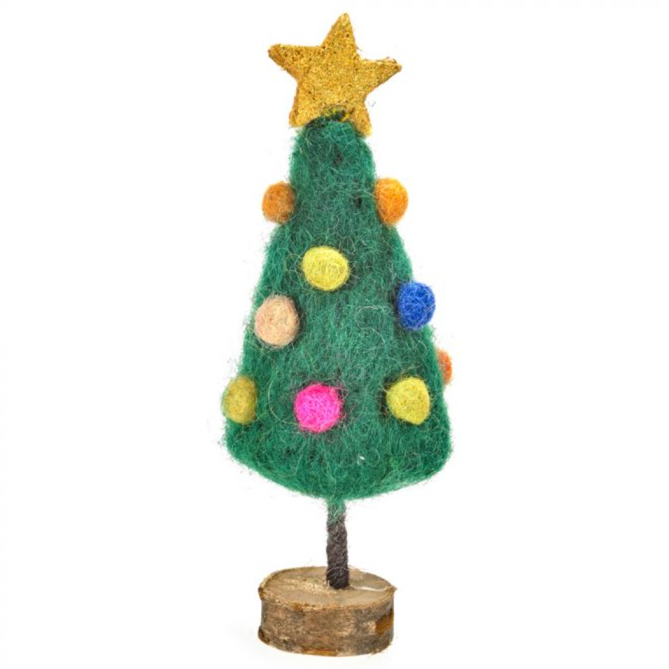Handmade Felt Christmas Tree Decoration - Mini Christmas Tree