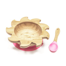 Load image into Gallery viewer, Baby Bamboo Sunshine Bowl and Spoon Set Pink - Refill Mill
