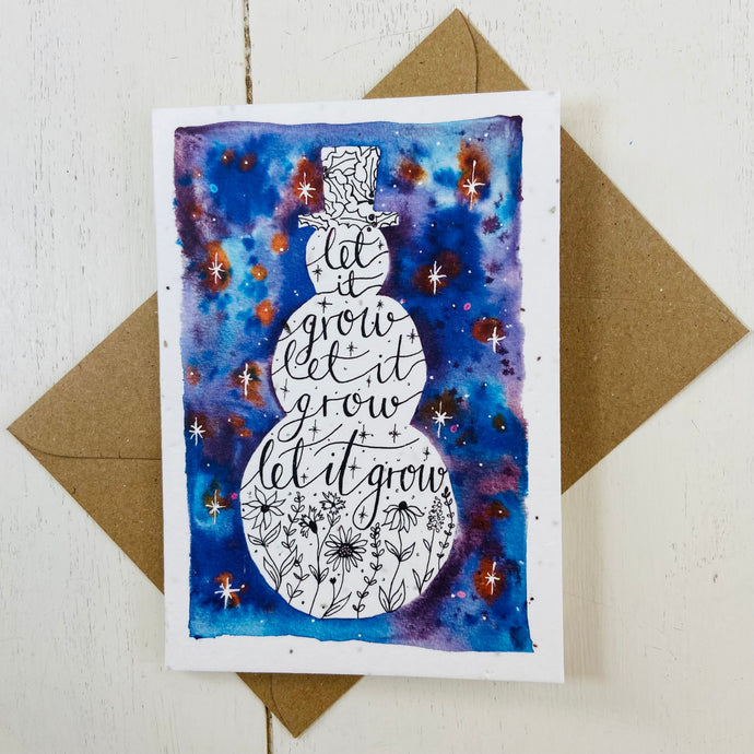 Plantable Christmas Card - Let It Grow - Refill Mill