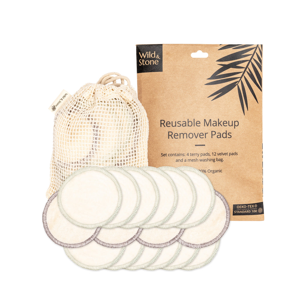 Reusable Organic Cotton Pads - Pack of 16 - Refill Mill