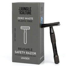 Load image into Gallery viewer, Reusable Safety Razor with Natural Jute Travel Bag - Refill Mill
