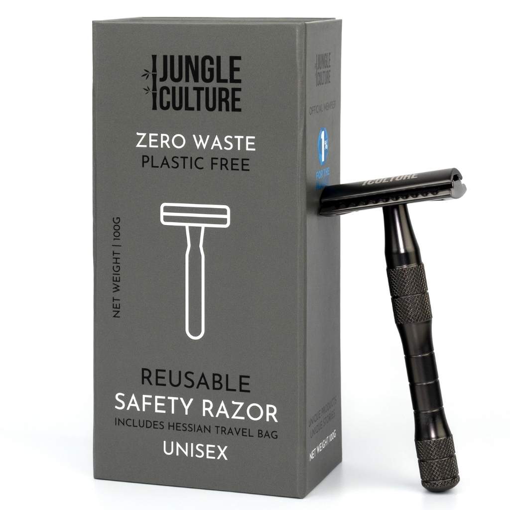 Reusable Safety Razor with Natural Jute Travel Bag - Refill Mill